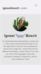 Mobile Screenshot of ignasibosch.com