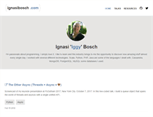 Tablet Screenshot of ignasibosch.com
